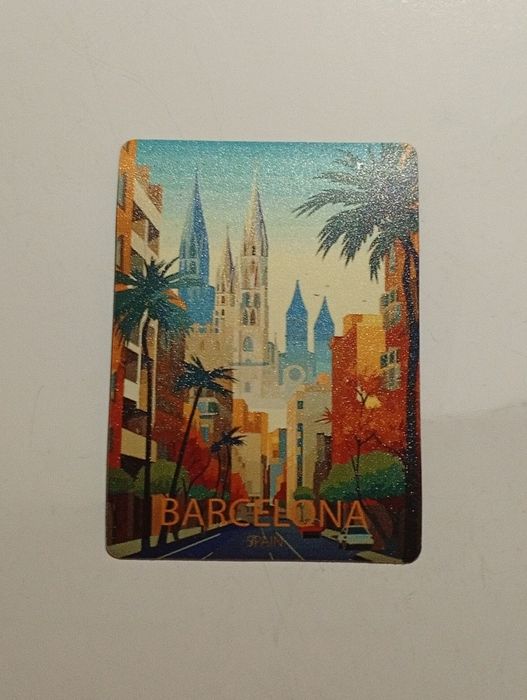Magnes Barcelona Rzym Liverpool Hiszpania 8,5x6 cm