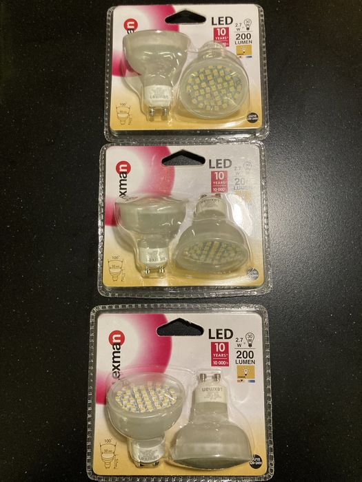 6 Lampadas Lexman LED G10 2.7W (novas)