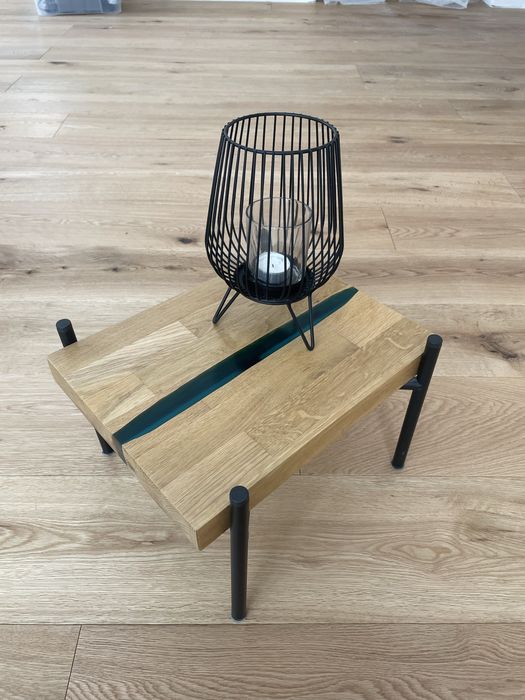 Kwietnik taboret żywica epoksydowa craft