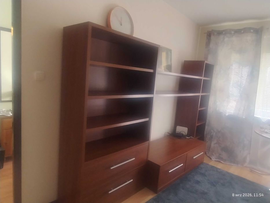 IKEA DOCENT meblościanka / regał z szafką RTV – 244 × 178 cm