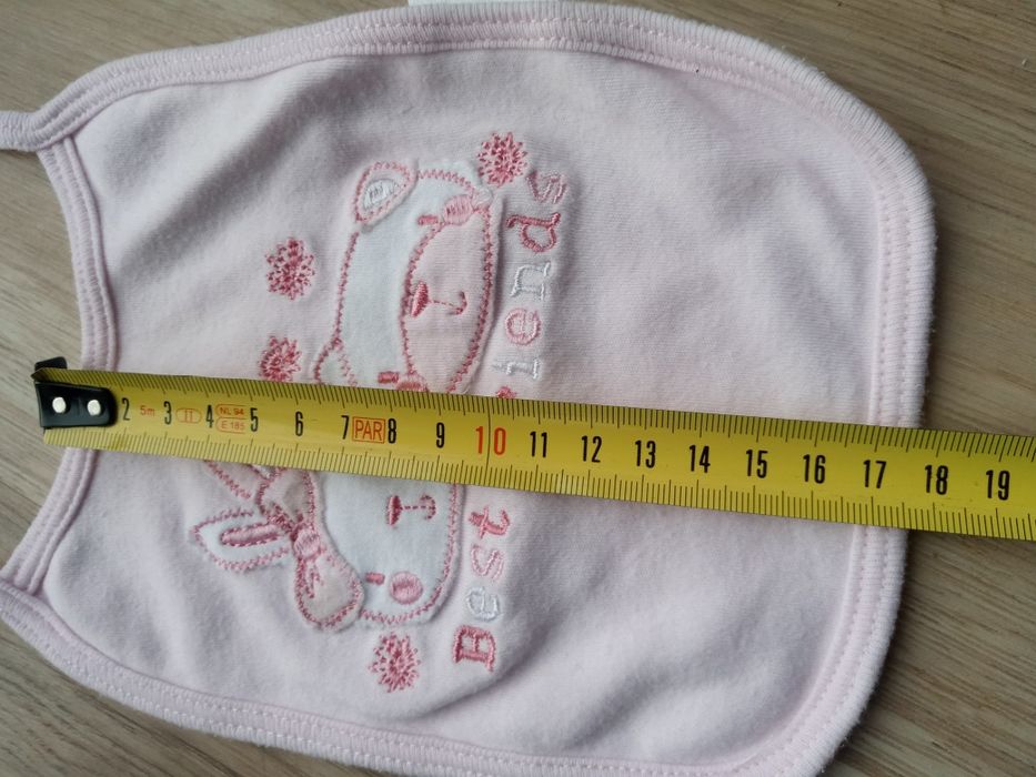 Śliniaczek dziewczęcy niemowlęcy różowy