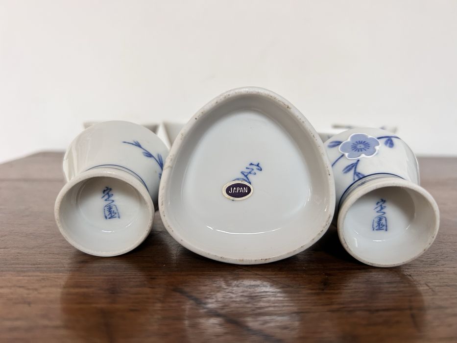 Conjunto para sake em porcelana fina japonesa