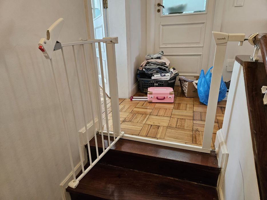 Protecção escadas bebé com duas extensões