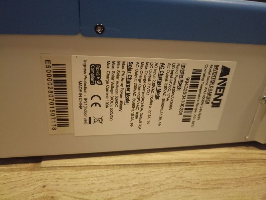 Inversor híbrido solar residencial 4.2kw 24v Novo