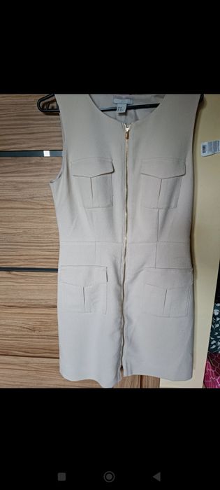 Sukienka na zamek z kieszeniami rozmiar L