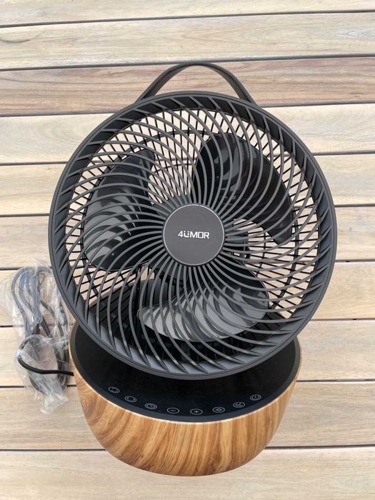 4UMOR Wentylator biurkowy z pilotem zdalnego sterowania czarny
