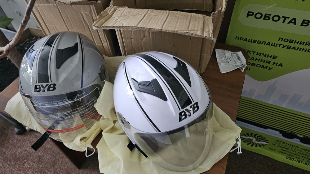 Мото Шлем полулицевой BYB