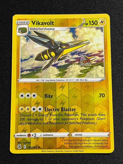 Carta Pokémon Vikavolt 101/264 Fusion Strike