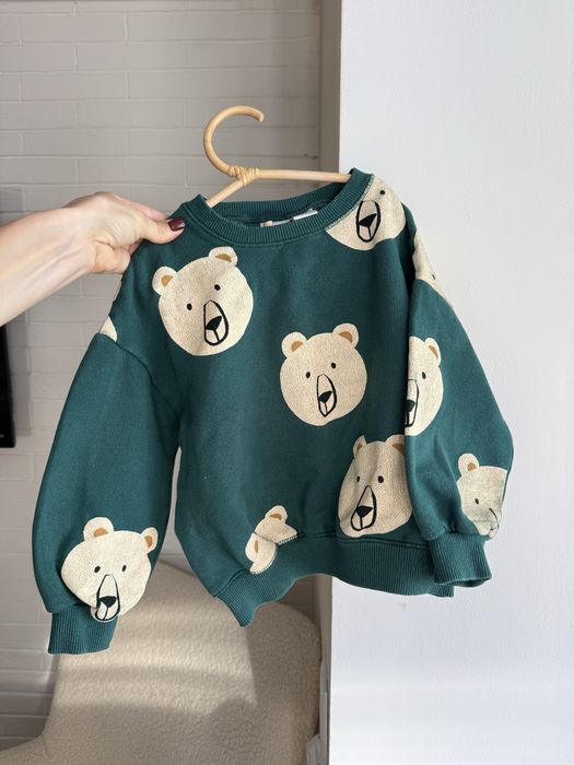 світшот від zara з ведмедиками