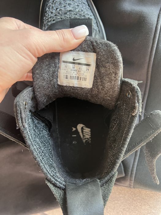 Чоловічі кросівки Nike Lunar Force 1 Flyknit Workboot Black/White/Grey