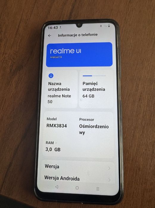 Smartfon telefon realme note 50 FORTNITE