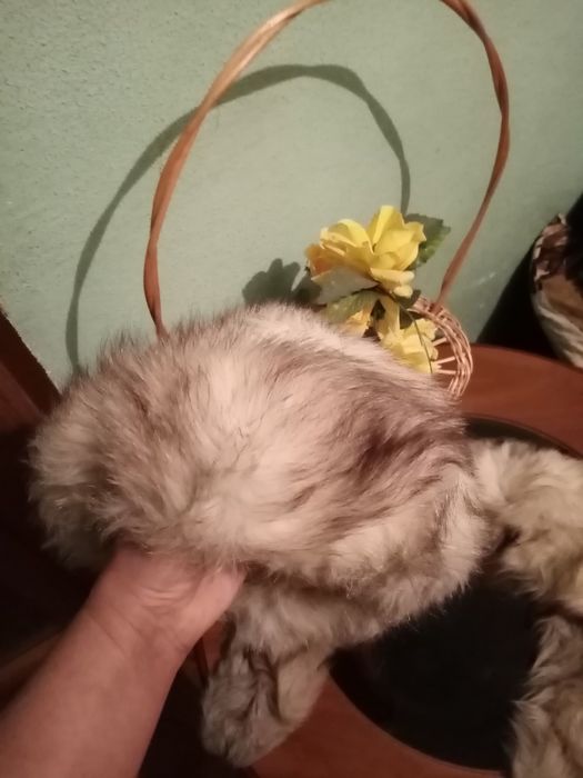 Komplet z lisa z lat 70 PRL