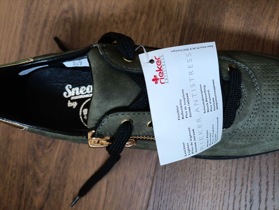 Rieker skórzane trzewiki