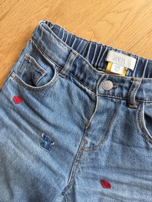 Джинси Zara 6p 116см Стіч та рюша