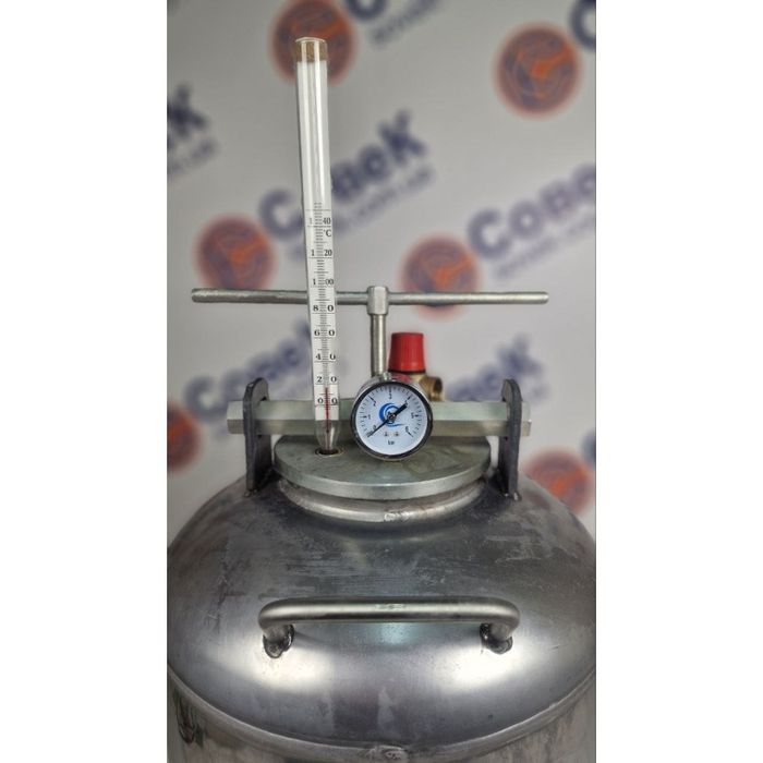 Автоклав з нержавійки 16~24~32банки (вогонь і електро) (гвинт/флянець)