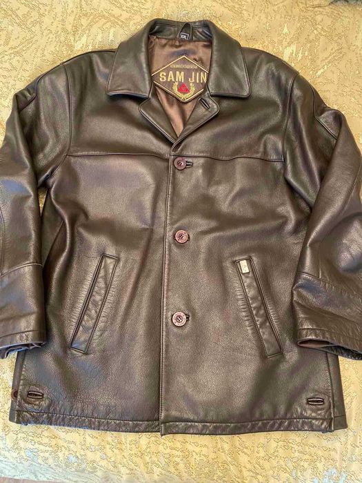 Куртка кожанная мужская фирменная 50-52 размер