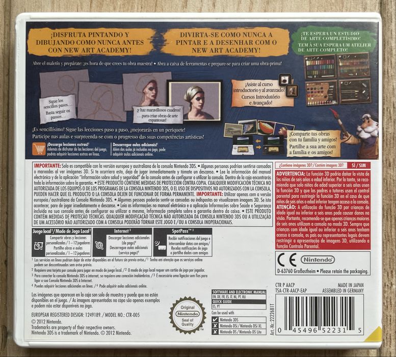 2 Jogos Nintendo3DS (Project Mirai + Art Academy) + (Extras de Oferta)