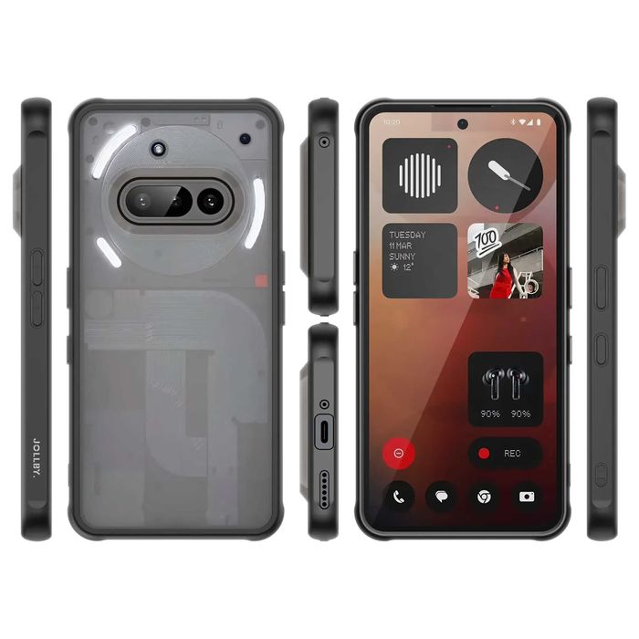 Etui JOLLBY. Shadow do NOTHING Phone 3a (Frosted BLACK)