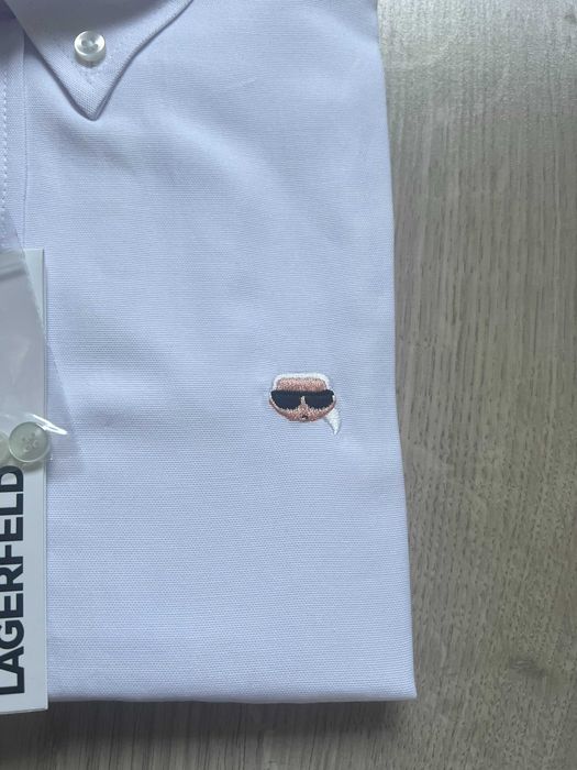 Koszula męska Karl Lagerfeld rozmiar XXXL -biała