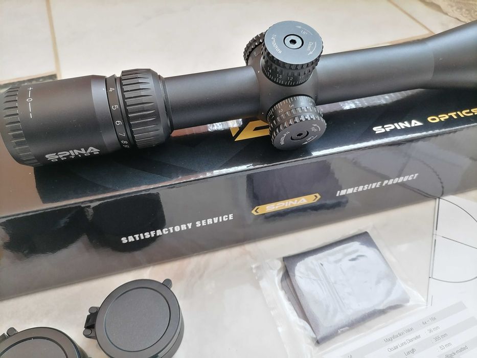 Новий оптичний приціл Spina Optics 4-16x44 SF TAC.