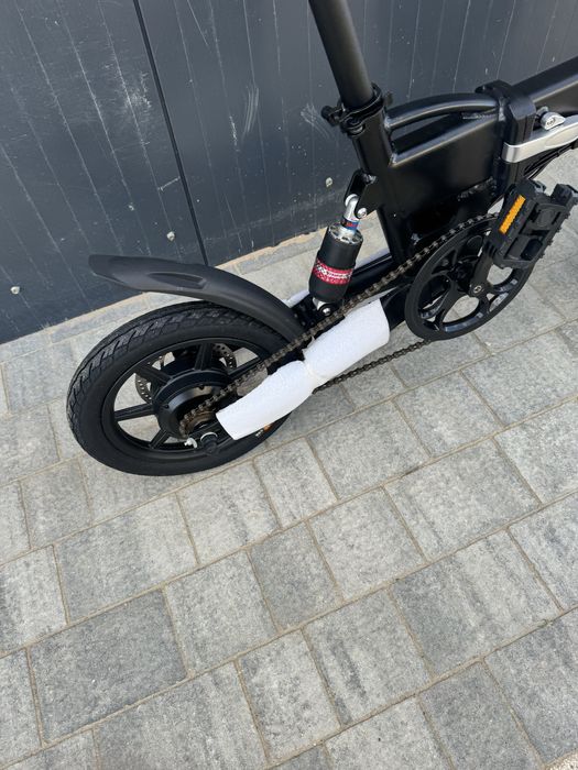 Rower elektryczny składany amortyzacja stacyjka wyjmowana bateria 36V