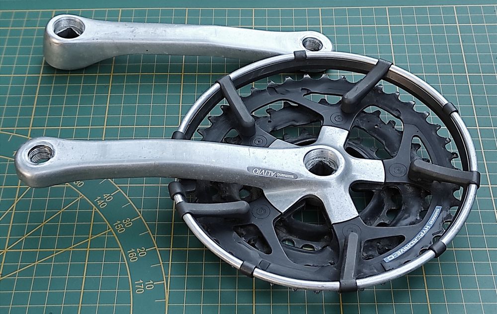 Mechanizm korbowy shimano alivio FC-M010 retro 170 mm