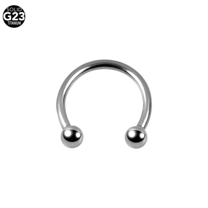 Tytanowa podkówka piercing 10x 1.2/8/3