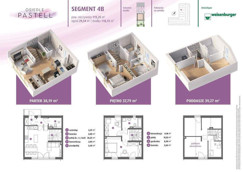 5-pokojowy dom 68m2 + ogródek Bez Pośredników