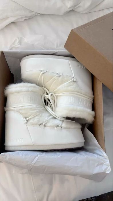 Оригінал Зимові чоботи Moon Boot MB ICON LOW FAUX FUR