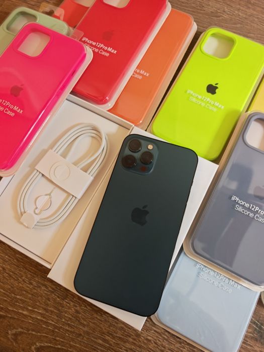 iPhone 12 Pro Max  6.7" 128GB Azul Em Bom estado Aceito Retomas