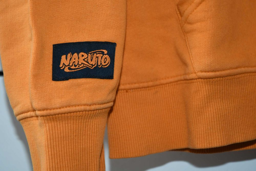 Bluza z kapturem dla dziecka NARUTO pomarańczowa 152