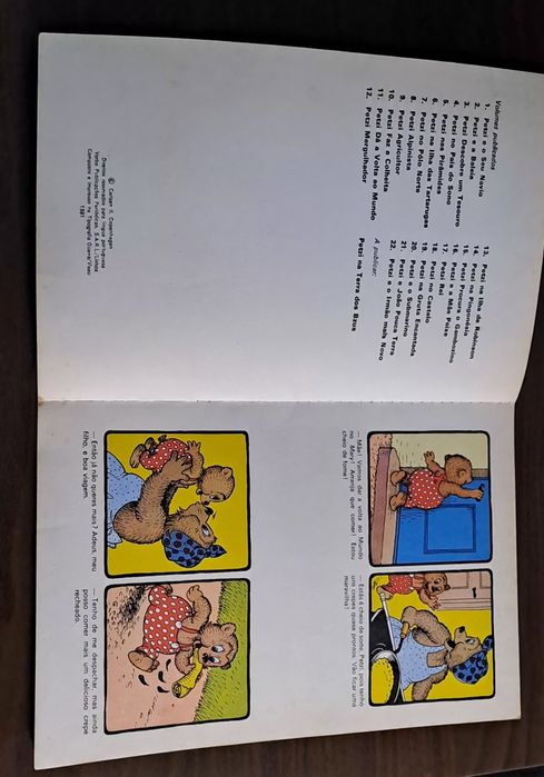 Livro banda desenhada Petzi