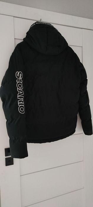 Młodzieżowa męska kurtka zimowa z kapturem rozmiar S/M