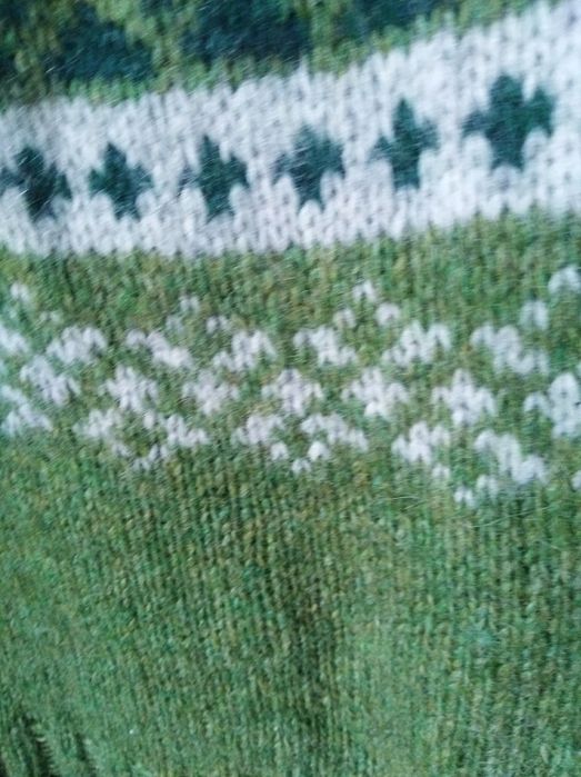 Свитер новогодний    синий Свитер  скандинавский   шерстяной