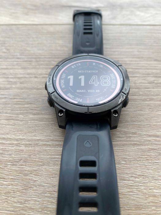 Garmin Fenix 7 Sapphire Solar Titanium | Практично ідеальний | Повний комплект | Гарантія