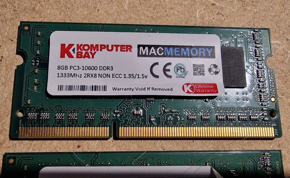Memória RAM 16GB (2x8GB) DDR3 1333MHz SODIMM – Portátil
