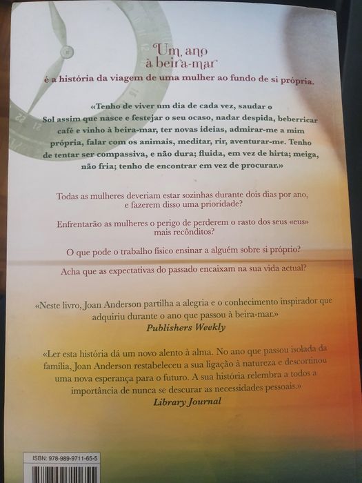 Livro "um ano à beira mar"