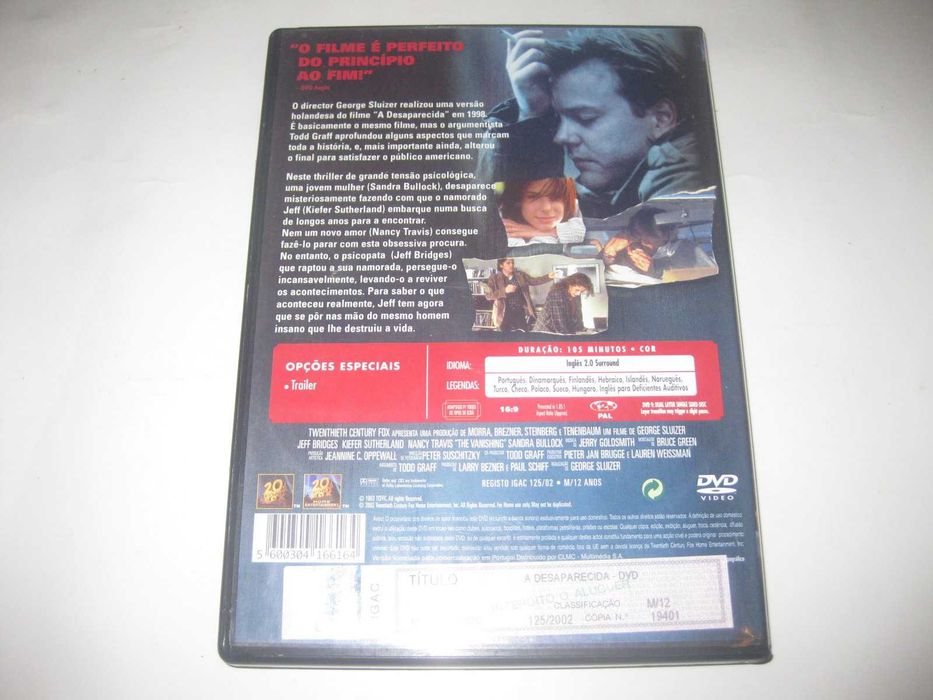DVD "A Desaparecida" com Jeff Bridges