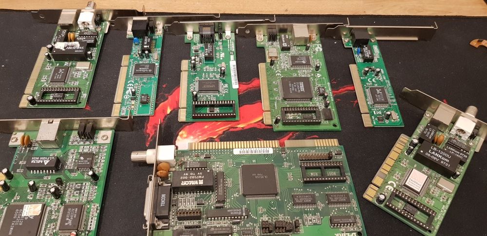 Placas de som e rede PCI e ISA