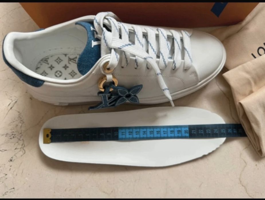 Louis Vuitton nowe, oryginalne, skórzane snikersy 38,5