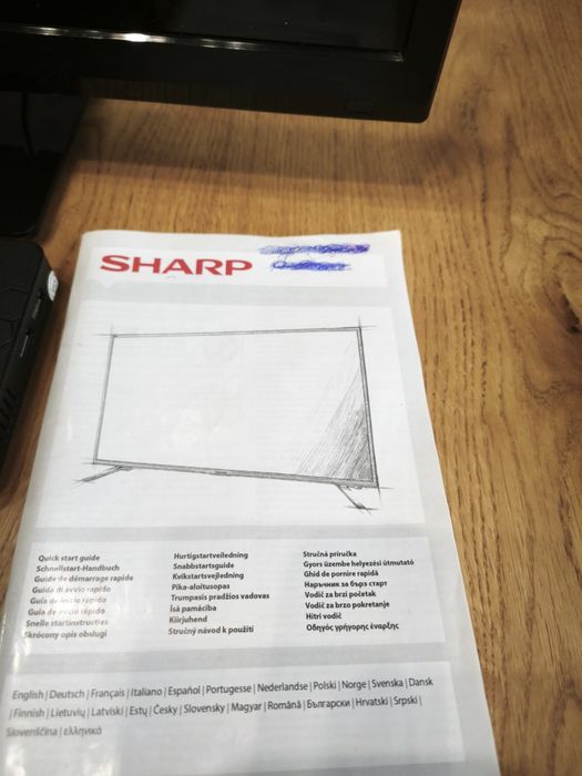 Zestaw TV SHARP 24" LC-24CHF4012E  z Media Player Android Box Ferguson Fbox