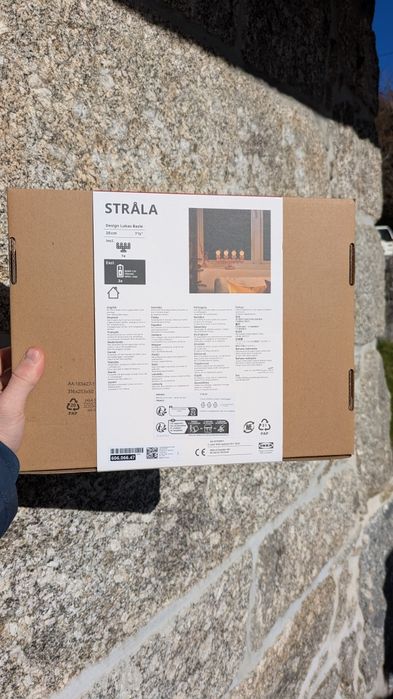 IKEA Stråla Candelabro LED Madeira