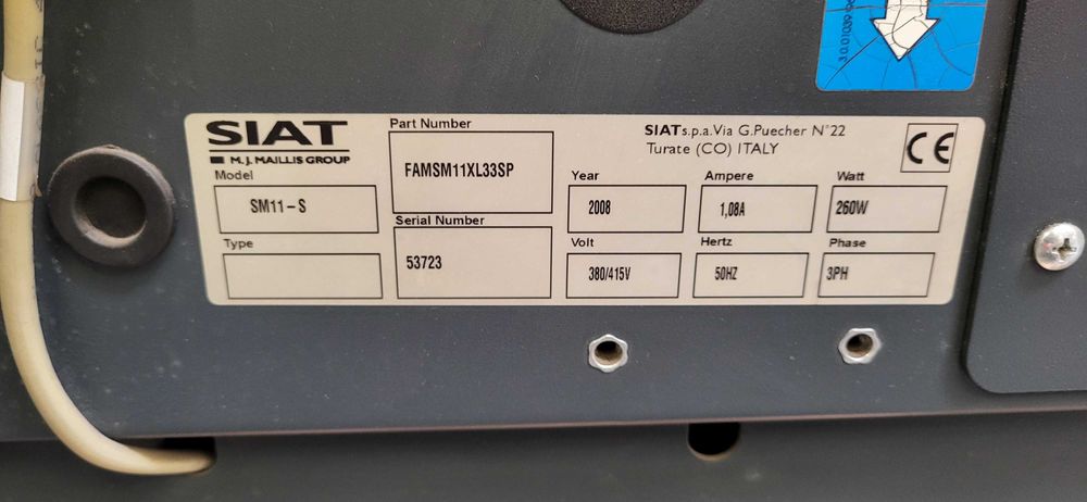 Zaklejarka do kartonów SIAT SM11 klejarka