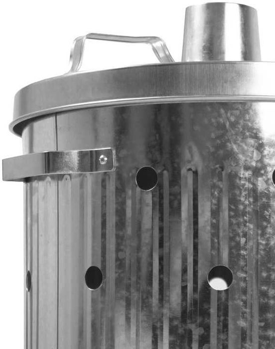 NOWA spalarka do liści 75L XXL spalarnia ogrodowa ocynk pojemnik