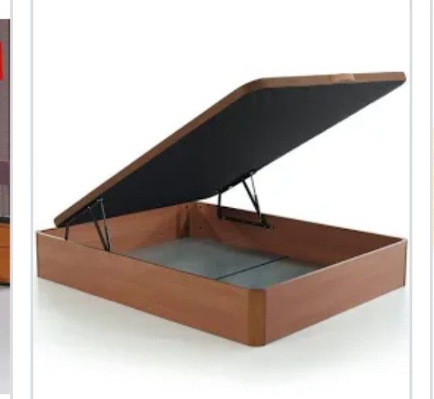 Cama casal em excelentes condições alta qualidade l pinho mel marca  SEIVA c/ basculante em pinho mel