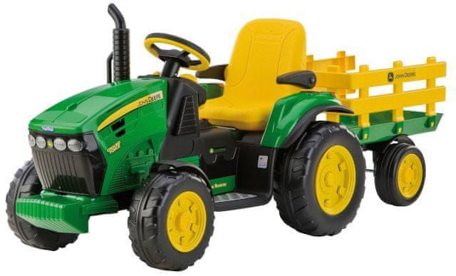 PROMOCJA Traktor elektryczny JOHN DEERE z przyczepą na akumulator 12V
