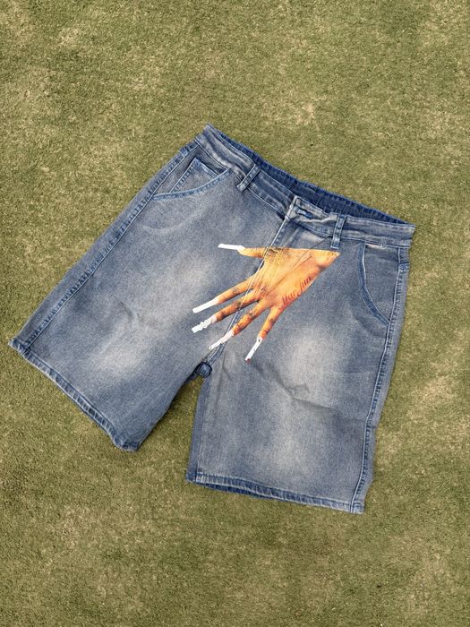 Джинсові шорти Maison Margiela hand drip