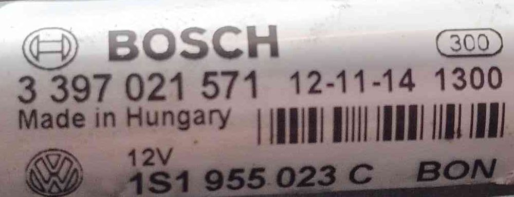 Motor Limpa Vidros Frente SKODA CITIGO (NF1) ano 2012