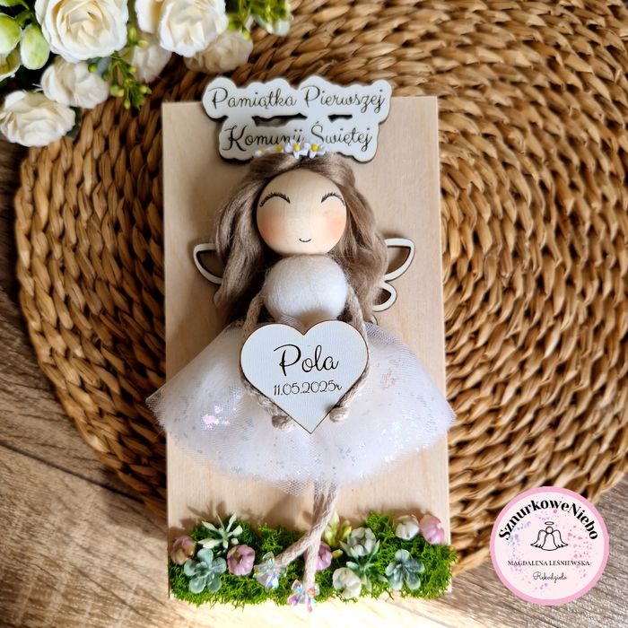 Skrzyneczka na pieniądze, pamiątka, chrzest, komunia, bierzmowanie