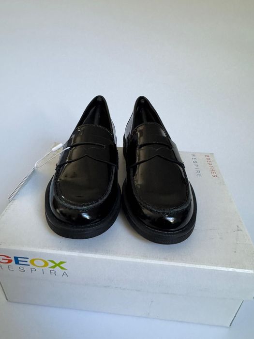 Nowe mokasyny eleganckie dziewczęce GEOX czarne 26